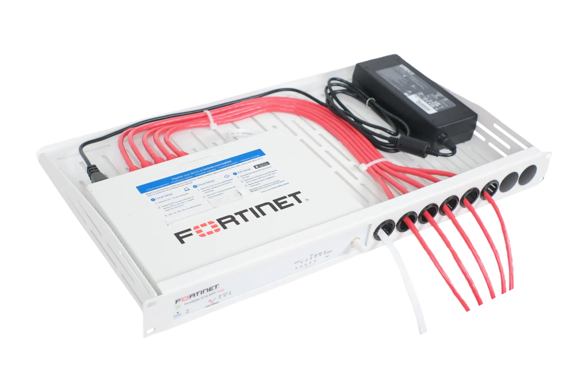 Masaüstü FortiGate Uyumlu Rack Mount Sabit Raf 1U